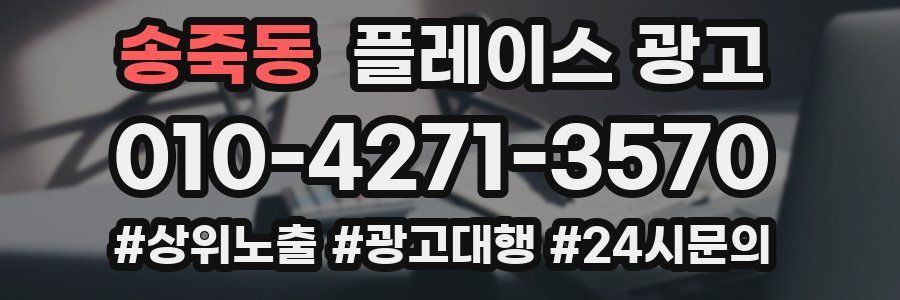 송죽동 플레이스 광고