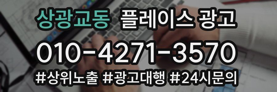 상광교동 플레이스 광고