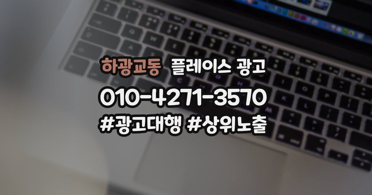 하광교동 플레이스 광고