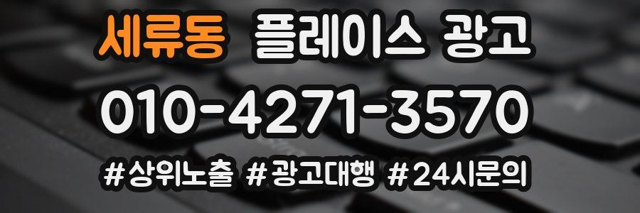 세류동 플레이스 광고