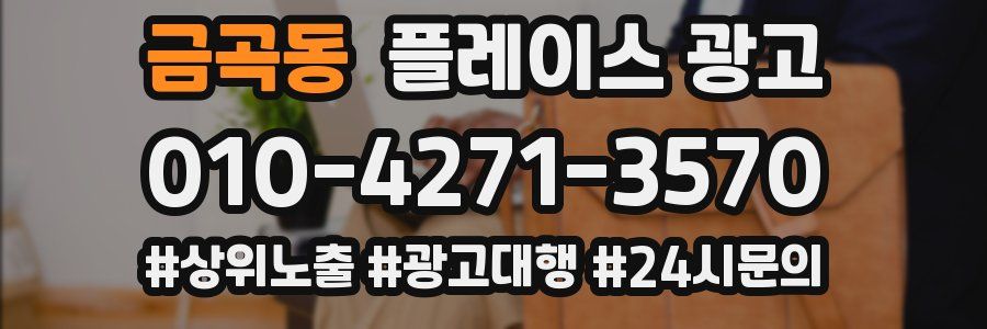 금곡동 플레이스 광고