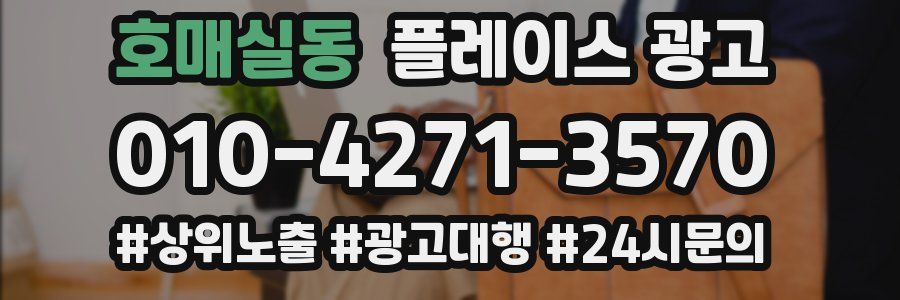 호매실동 플레이스 광고