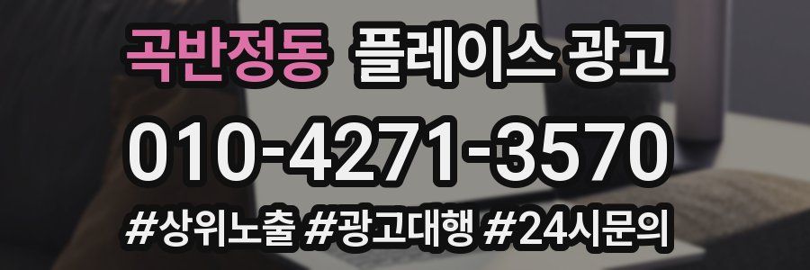 곡반정동 플레이스 광고