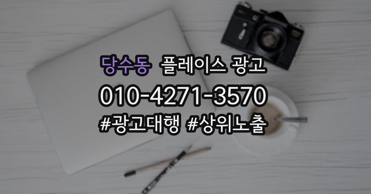 당수동 플레이스 광고