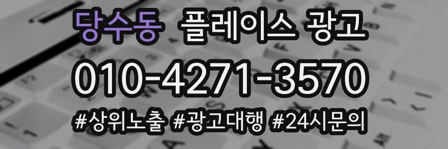당수동 플레이스 광고