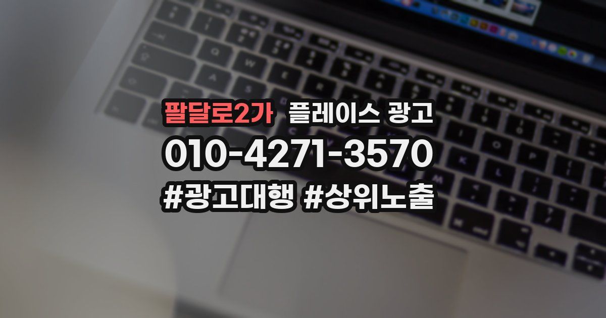 팔달로2가 플레이스 광고