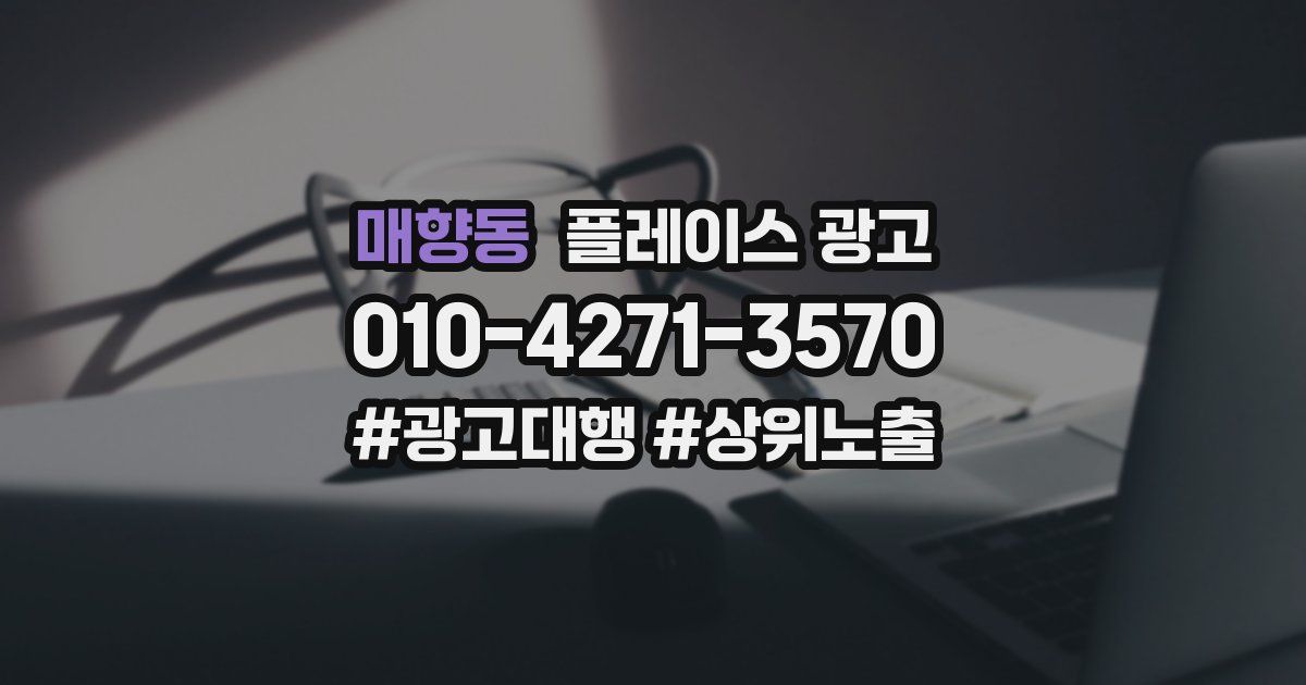 매향동 플레이스 광고