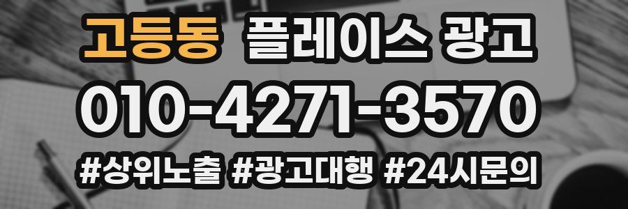 고등동 플레이스 광고