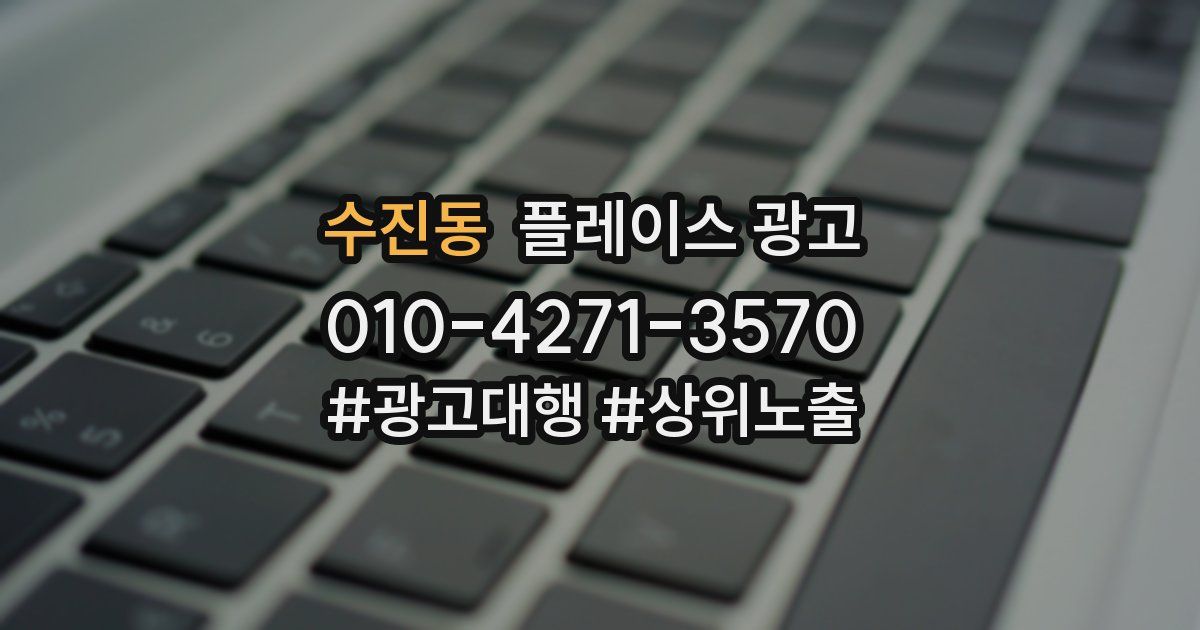 수진동 플레이스 광고