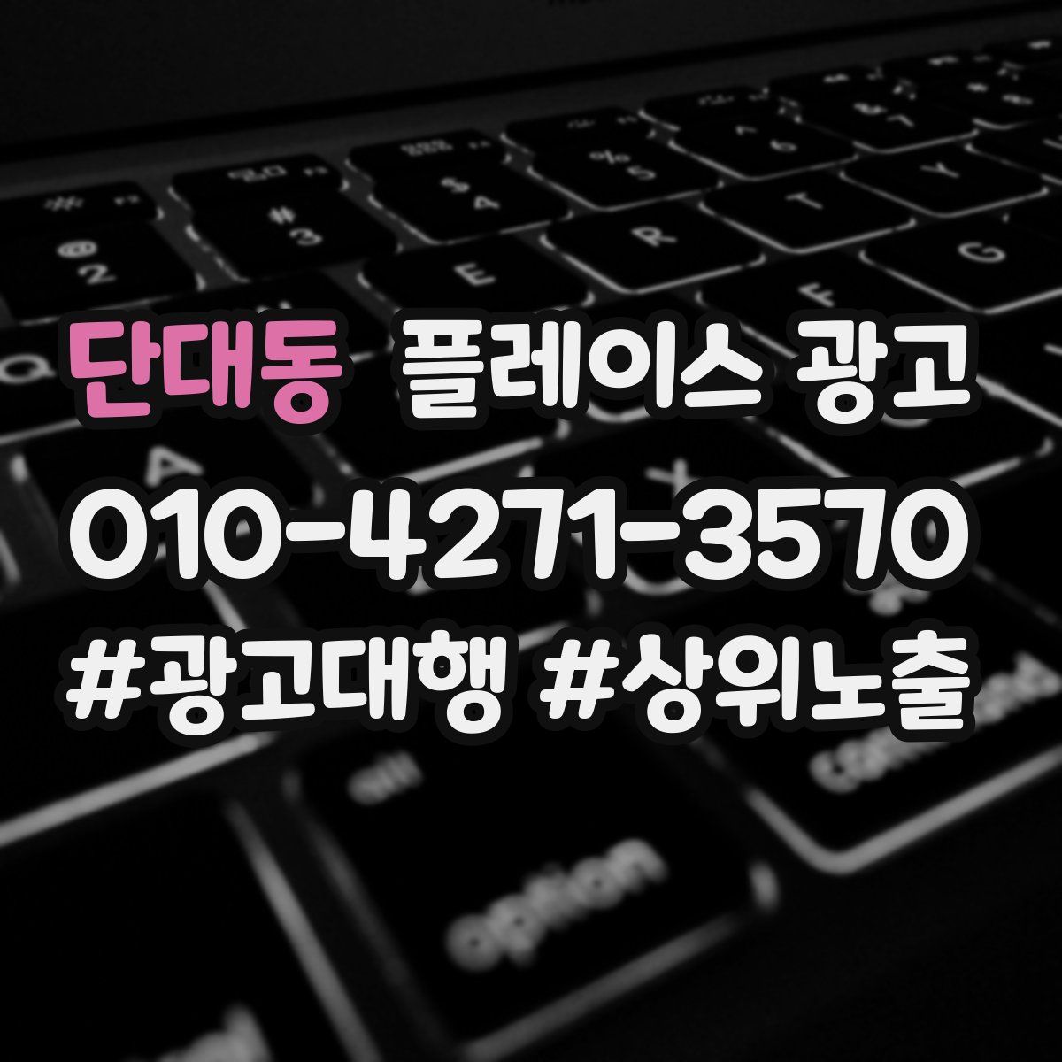 단대동 플레이스 광고