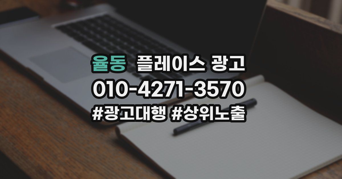 율동 플레이스 광고