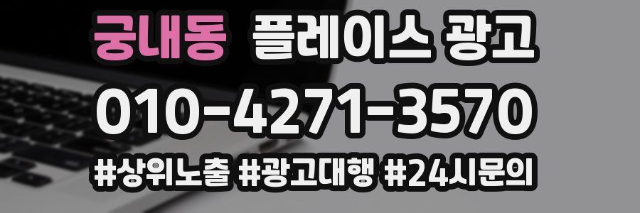 궁내동 플레이스 광고