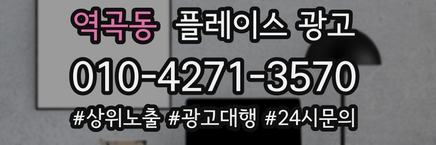 역곡동 플레이스 광고