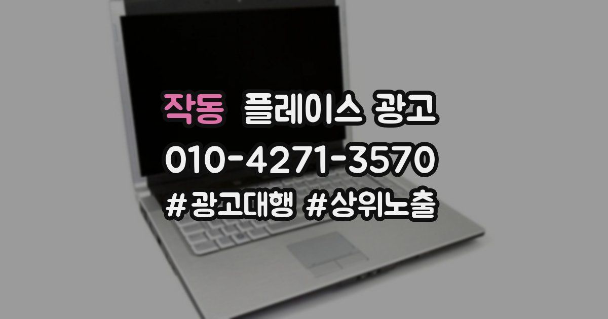작동 플레이스 광고