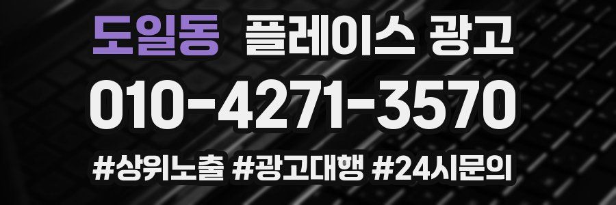 도일동 플레이스 광고