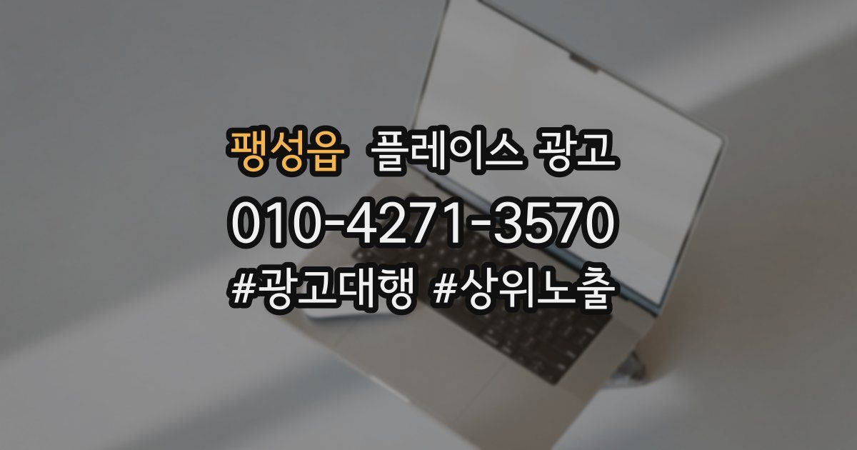 팽성읍 플레이스 광고
