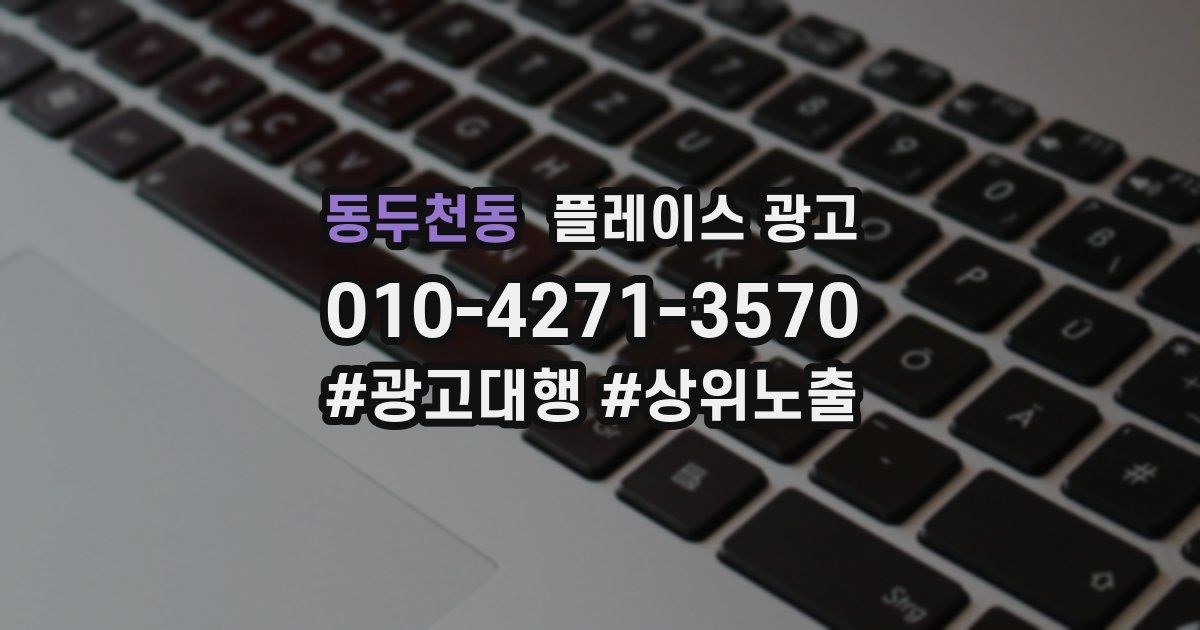 동두천동 플레이스 광고