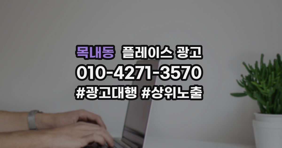 목내동 플레이스 광고