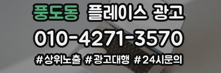 풍도동 플레이스 광고