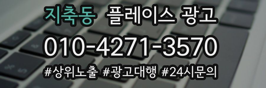 지축동 플레이스 광고