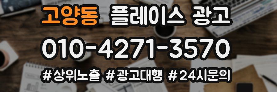 고양동 플레이스 광고