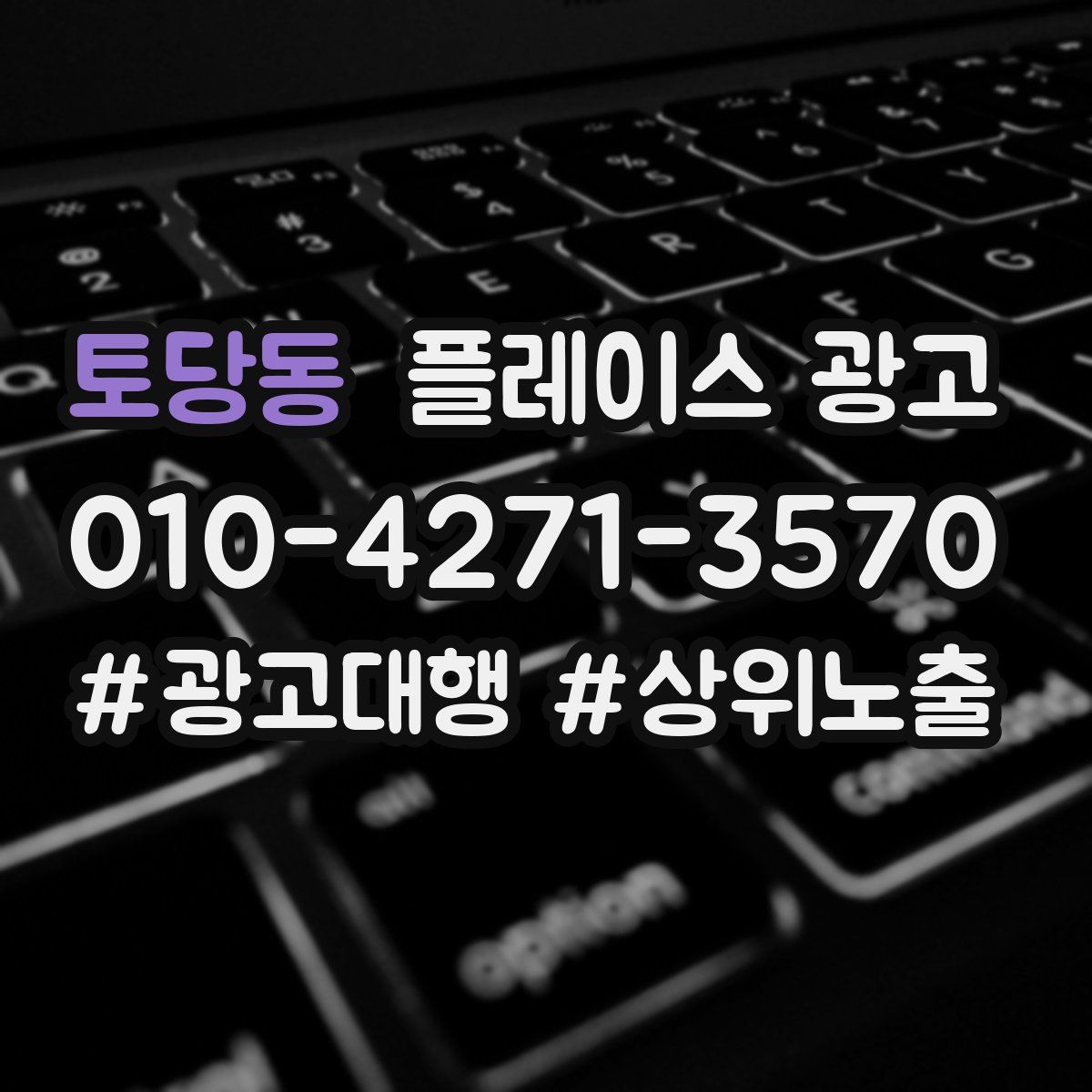 토당동 플레이스 광고