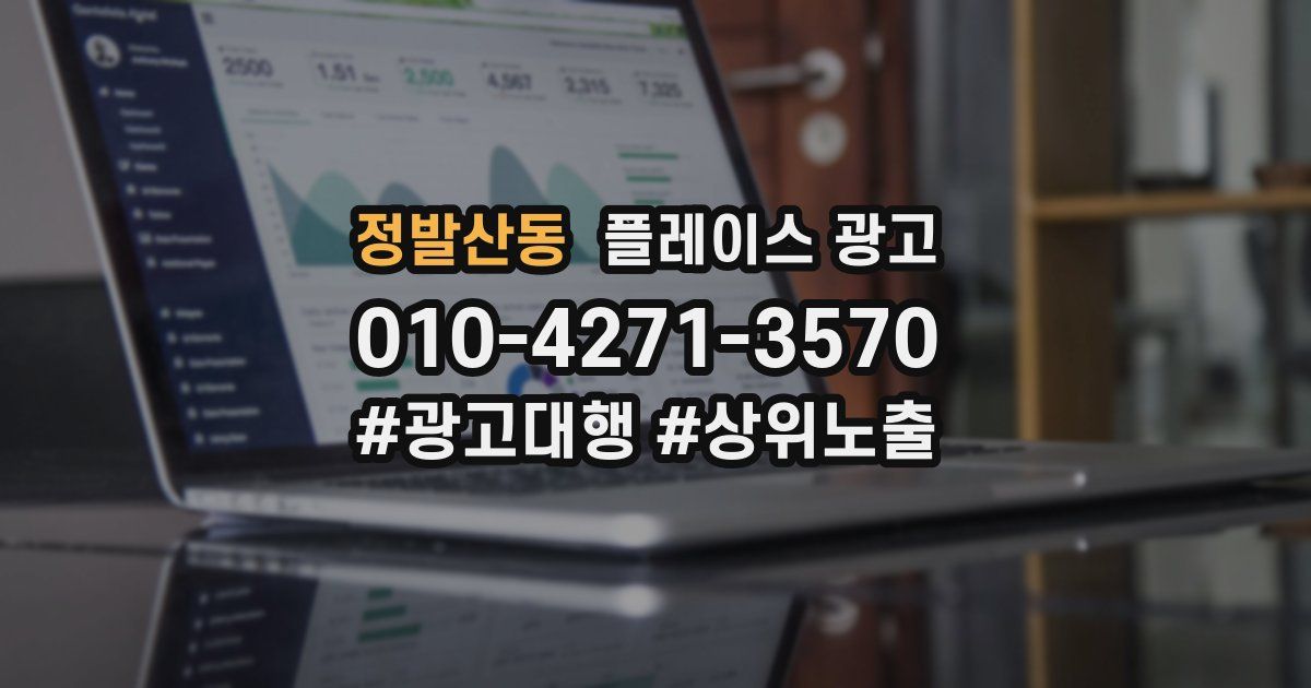 정발산동 플레이스 광고