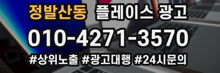 정발산동 플레이스 광고