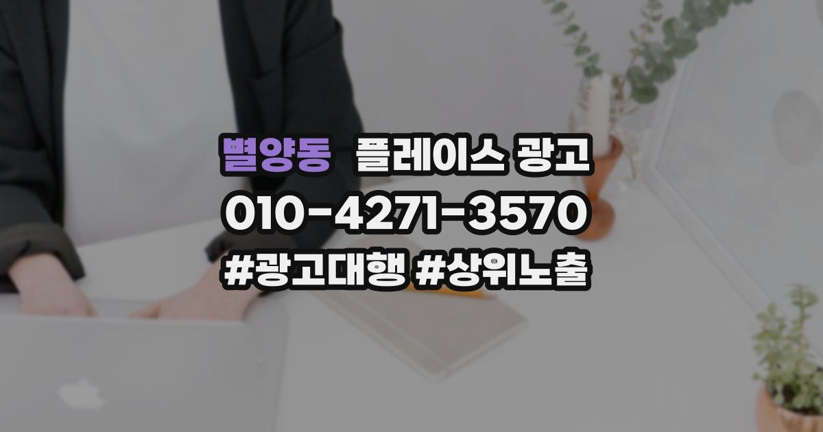 별양동 플레이스 광고