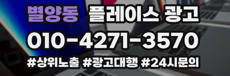 별양동 플레이스 광고