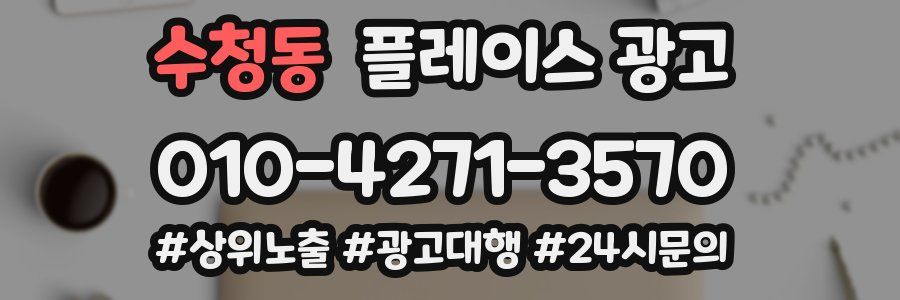수청동 플레이스 광고