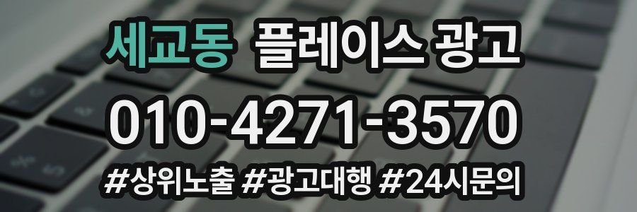 세교동 플레이스 광고