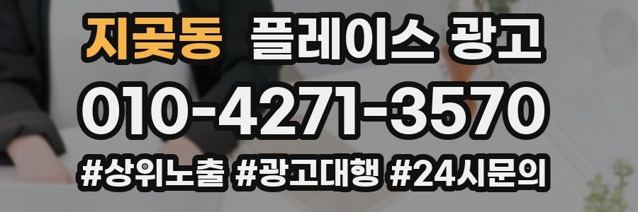 지곶동 플레이스 광고