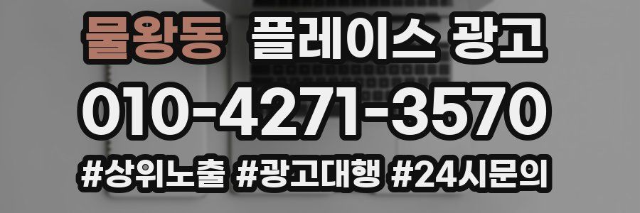 물왕동 플레이스 광고