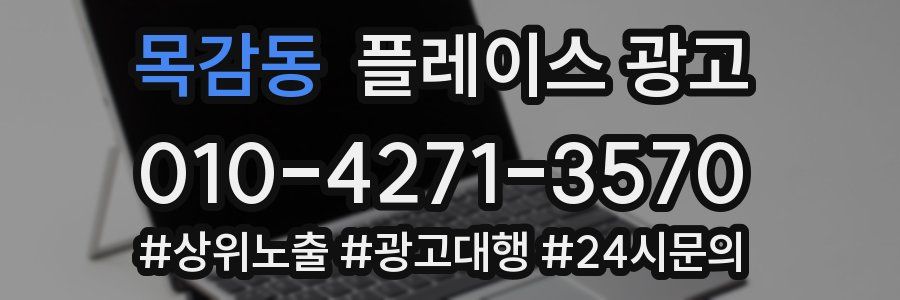 목감동 플레이스 광고