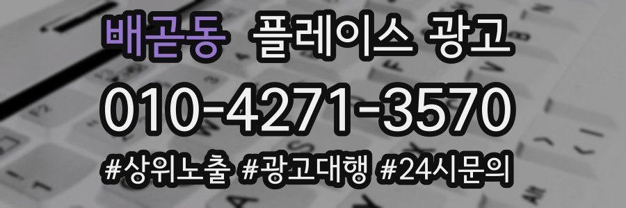 배곧동 플레이스 광고