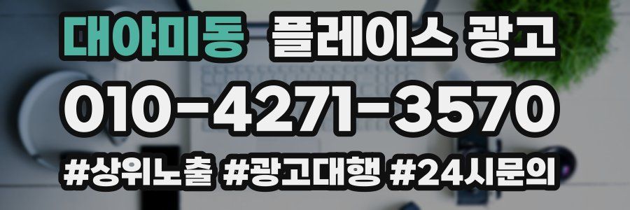 대야미동 플레이스 광고
