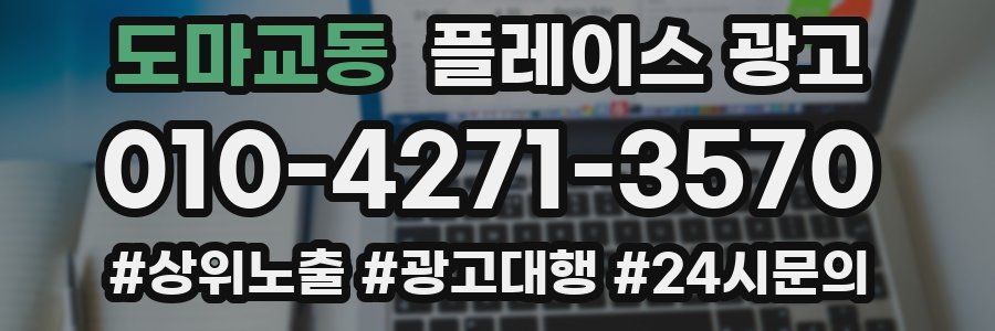 도마교동 플레이스 광고