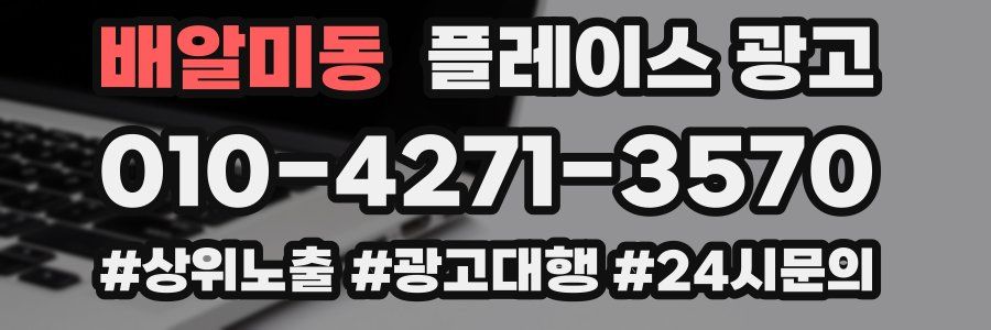 배알미동 플레이스 광고