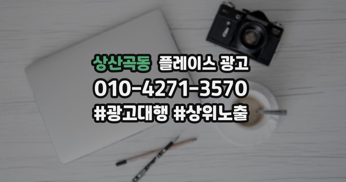 상산곡동 플레이스 광고