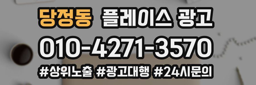 당정동 플레이스 광고