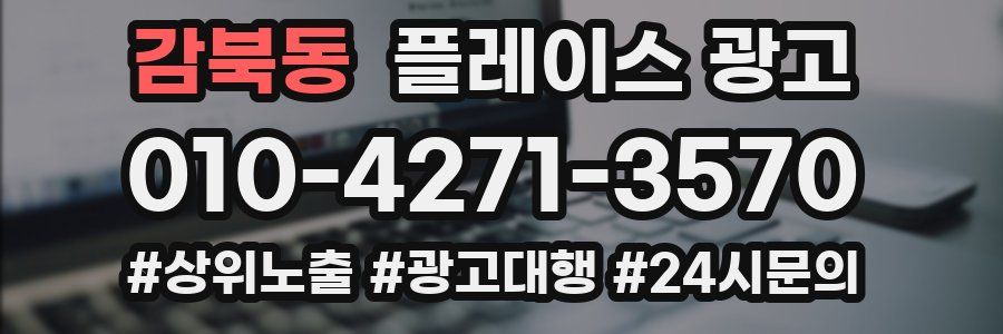 감북동 플레이스 광고