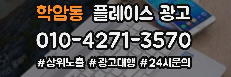 학암동 플레이스 광고