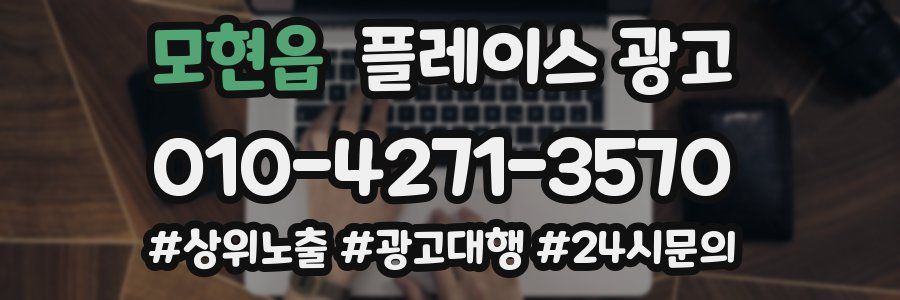 모현읍 플레이스 광고