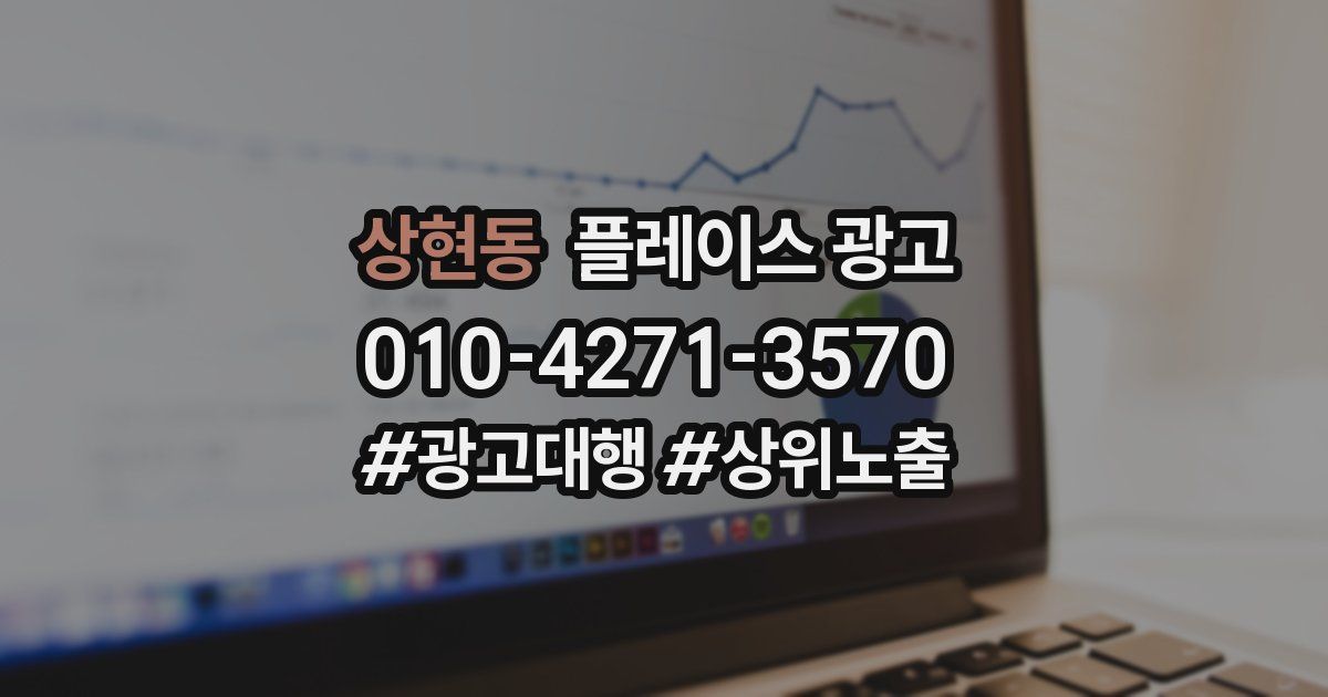상현동 플레이스 광고