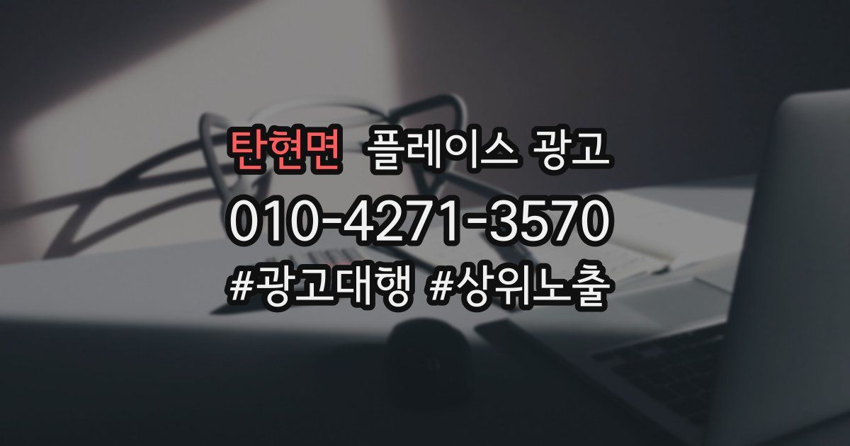 탄현면 플레이스 광고