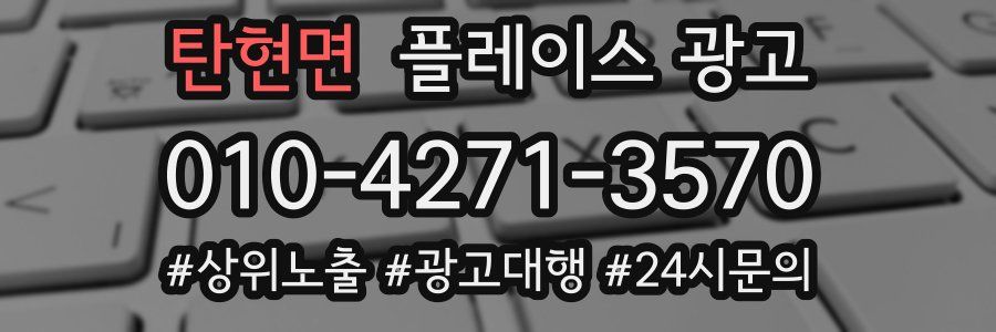 탄현면 플레이스 광고