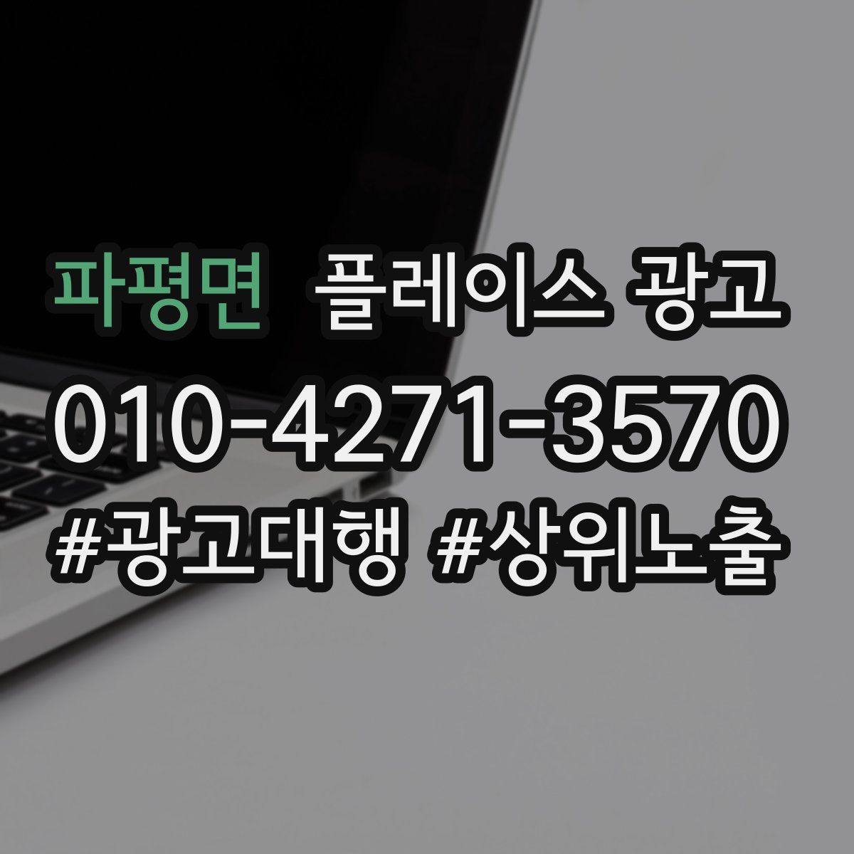 파평면 플레이스 광고