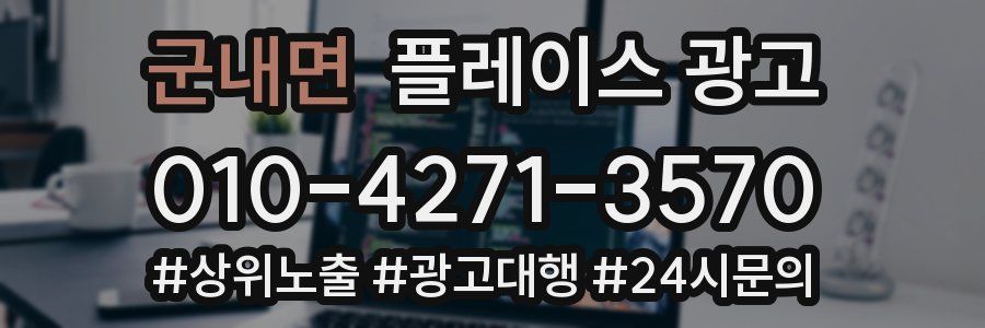 군내면 플레이스 광고