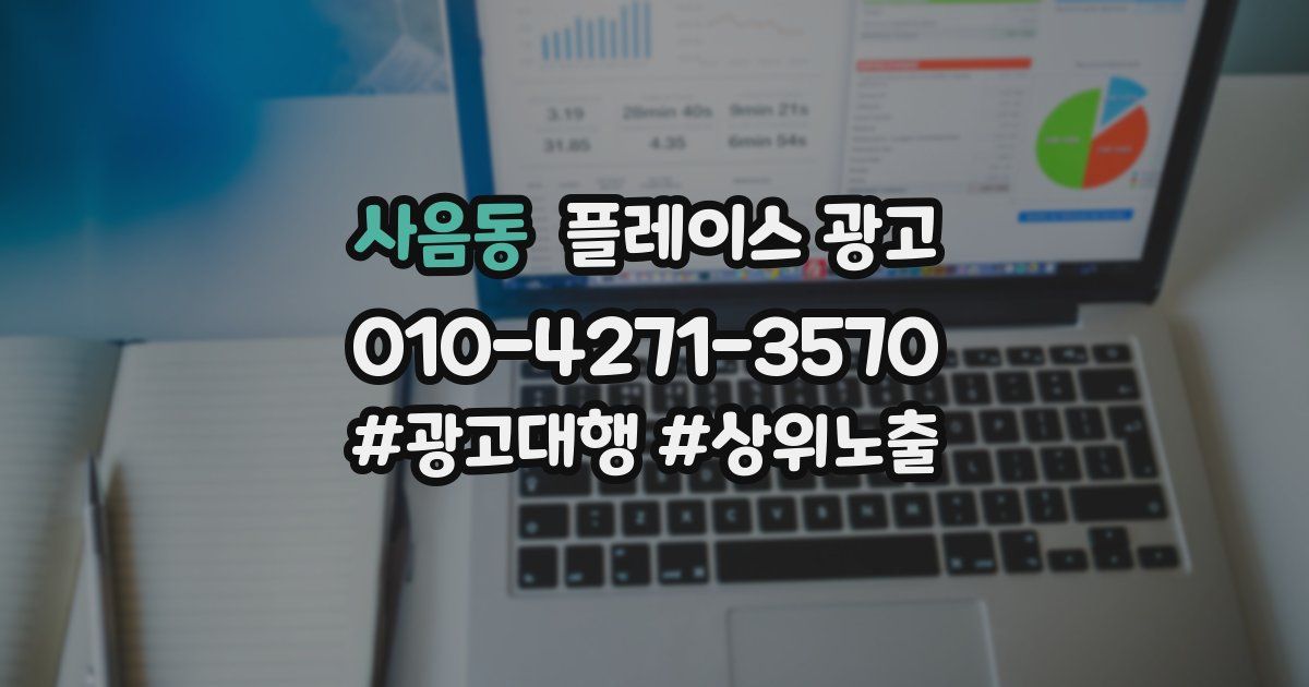 사음동 플레이스 광고